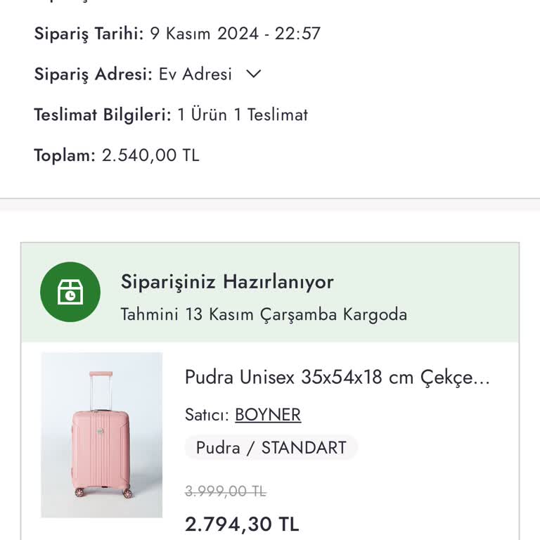 Boyner'den Sipariş Gönderim Ve İade Sorunu