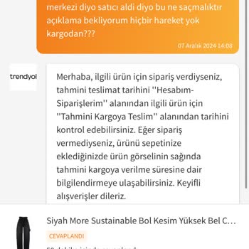 Trendyolmilla Pantolon Siparişim Neden Hala Elime Ulaşmadı