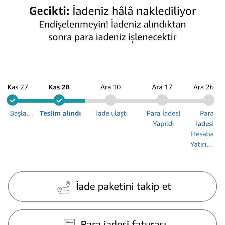 Yanlış Beden Ve Geciken İade Süreci