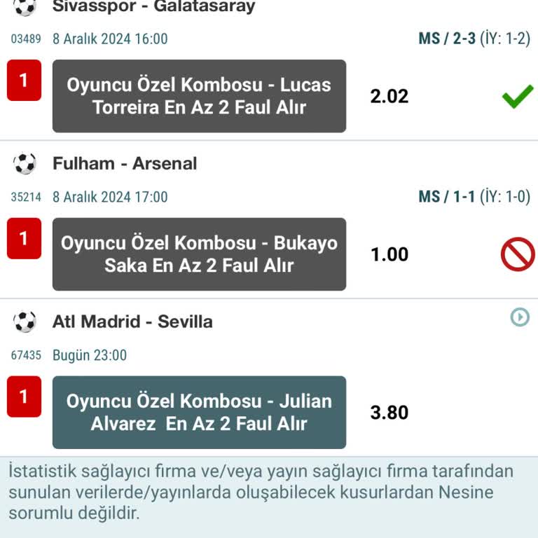 Maç Sonucu İptali Ve Hatalı Oran Sorunu