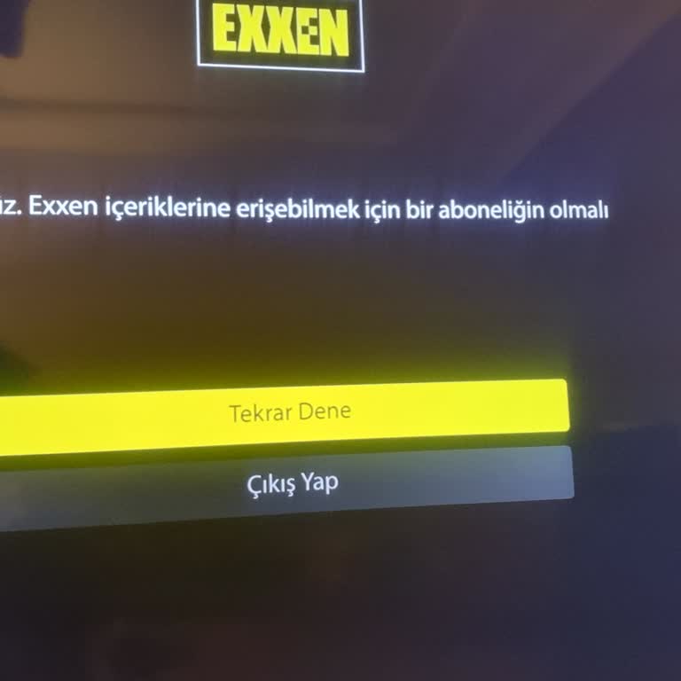 Exxen Aboneliği Olmasına Rağmen İçeriklere Erişememe Sorunu