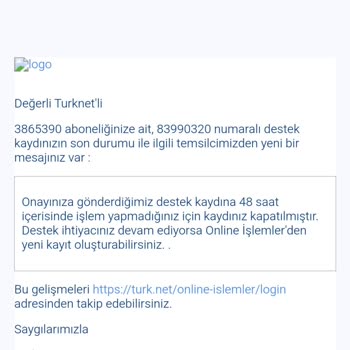 TurkNet Nakil Süreci Ve İletişim Sorunları