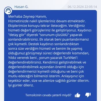 TurkNet Nakil Süreci Ve İletişim Sorunları