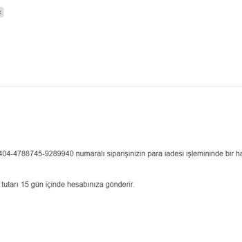 Yanlış Ürün Ve Geciken İade Süreciyle Mağduriyet