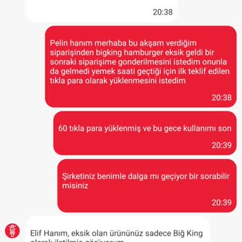 Eksik Sipariş Ve Yetersiz Telafi Sorunu