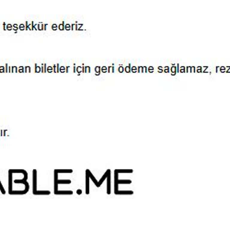 Biletix'in İade Opsiyonu Hakkında Hayal Kırıklığı
