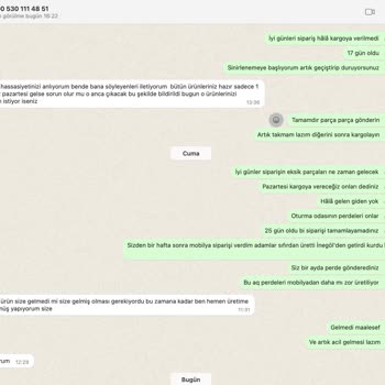 Sipariş Gecikmesi Ve Müşteri Mağduriyeti