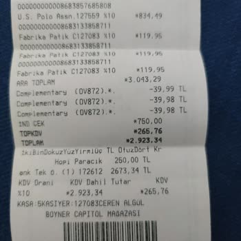 Hediye Denilen Çorapların Faturaya Yansıması