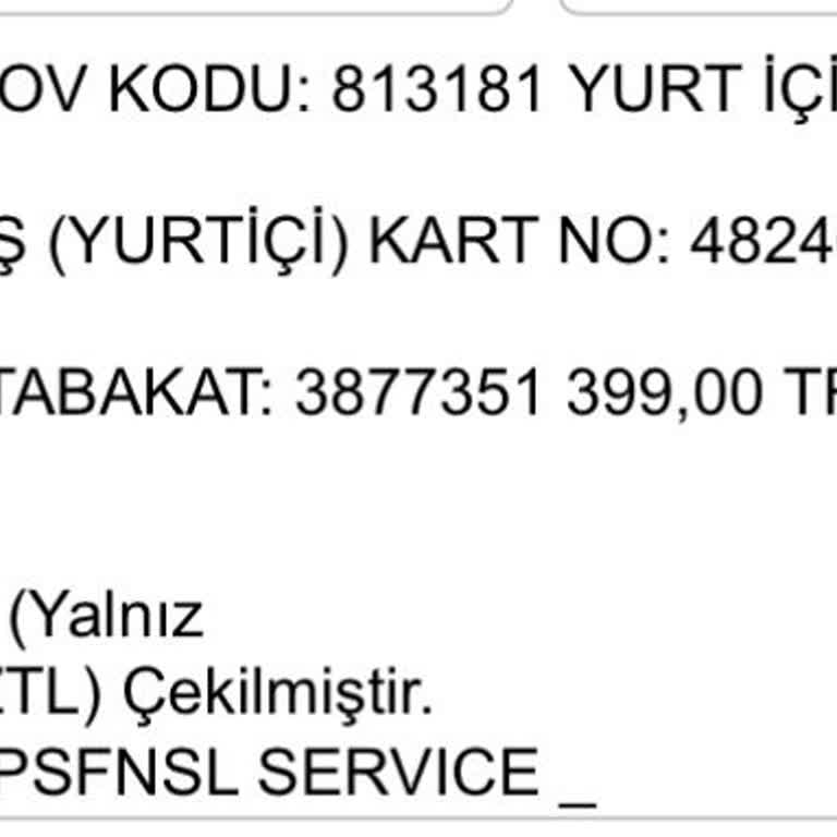 İzinsiz Para Çekimi Ve Yetersiz Çözüm