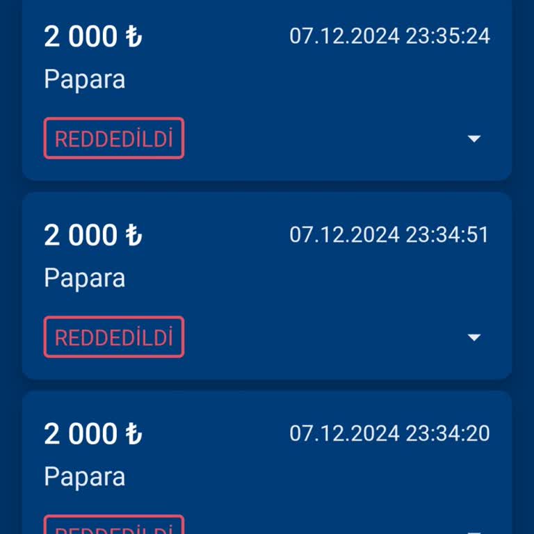 Sürekli Reddedilen Çekim İşlemleri Ve Yetersiz Destek