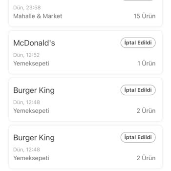 Sürekli İptal Edilen Siparişler Can Sıkıyor