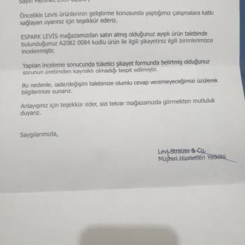 Levis Tişört Renk Atması Ve Müşteri Hizmetleri Sorunu
