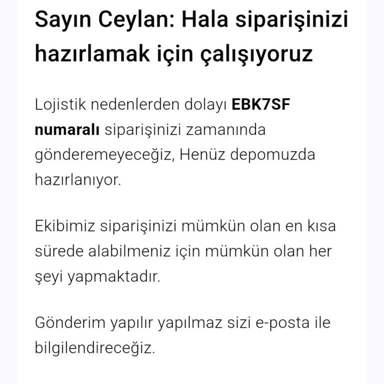 Stok Sorunu Ve Geciken Ücret İadesi Mağduriyeti