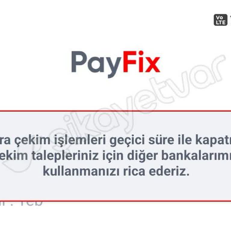 Acil Çekim İşlemi Sorunu: Payfix Hesabımda Beklenmedik Mağduriyet!
