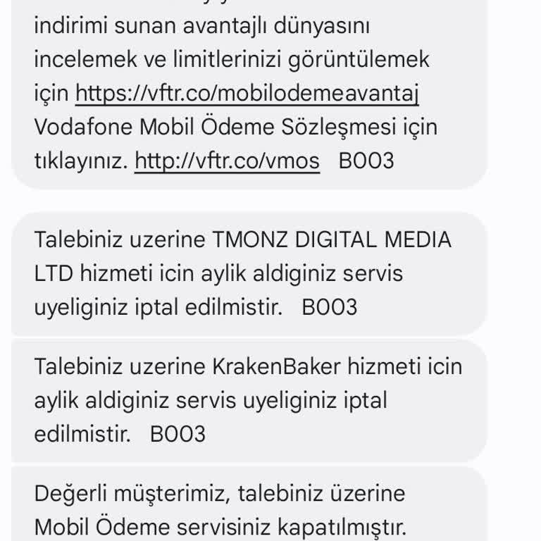 Vodafone Tmonz Digital Media Ltd. Ücreti!