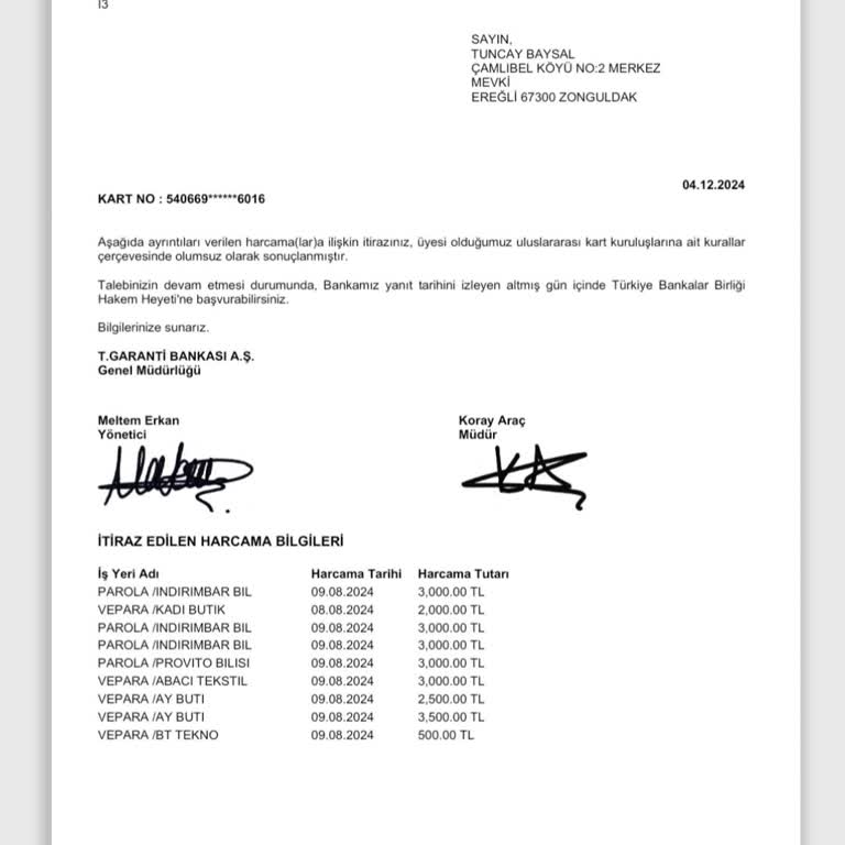 Garanti Bankası'nın Müşteri Mağduriyeti Ve İlgisizliği