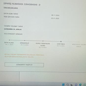 Teslimat Sorunu Ve İletişim Eksikliği