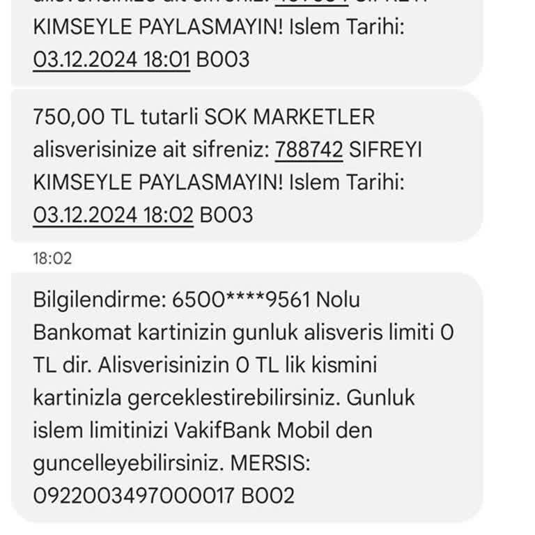 Cepte Şok Uygulamasında Bilgim Dışında Yapılan Alışveriş Girişimi Ve Yetersiz Müşteri Hizmeti