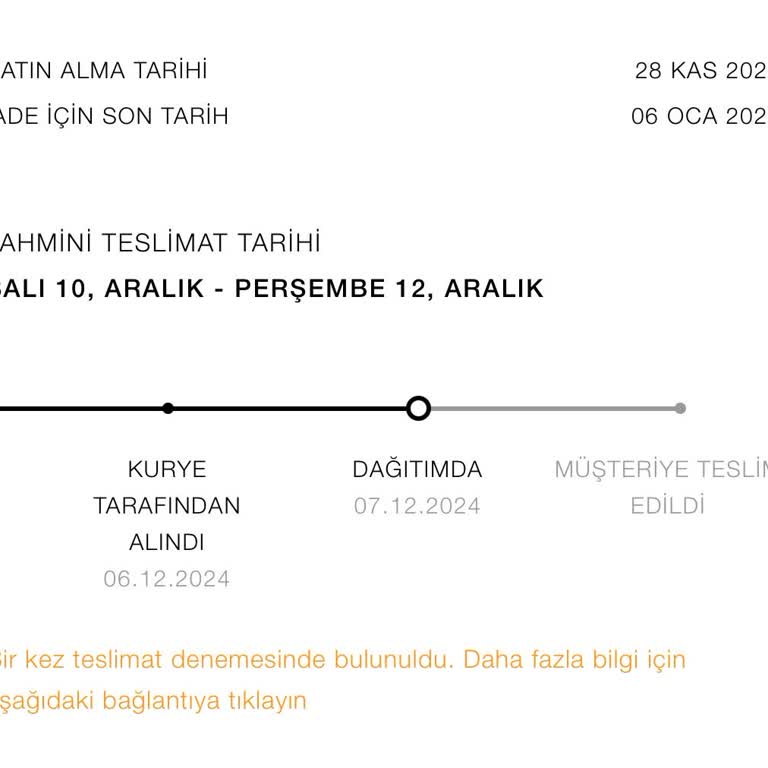 Zara Kargom Teslim Edilmedi İletişim Kurulamıyor