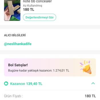 Uygulama Üzerinden Satışta Yaşanan Ek Ücret Problemi