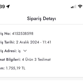 Boyner Uygulamasında Sipariş Ve İptal Sorunu