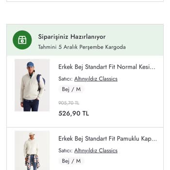 Boyner Uygulamasında Sipariş Ve İptal Sorunu