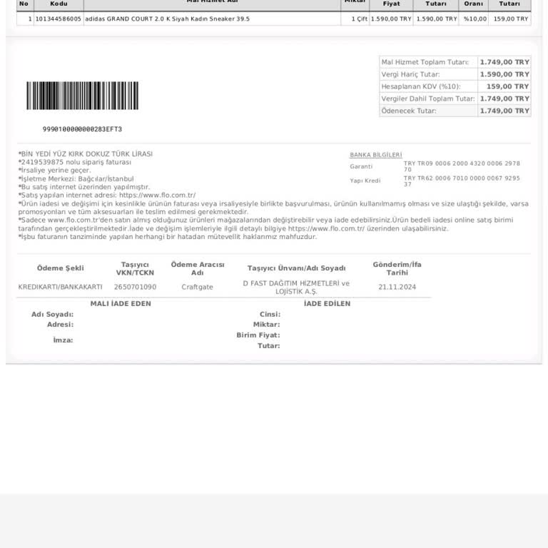 FLO Online Alışverişte Teslimat Sorunu