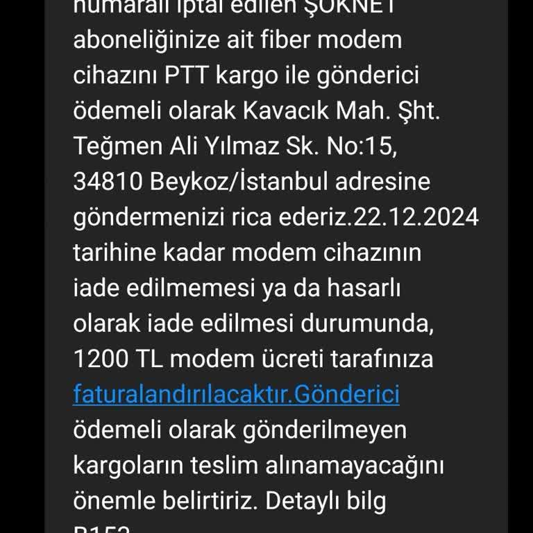 Haksız Modem Ücreti Talebi Ve Abonelik Sorunu