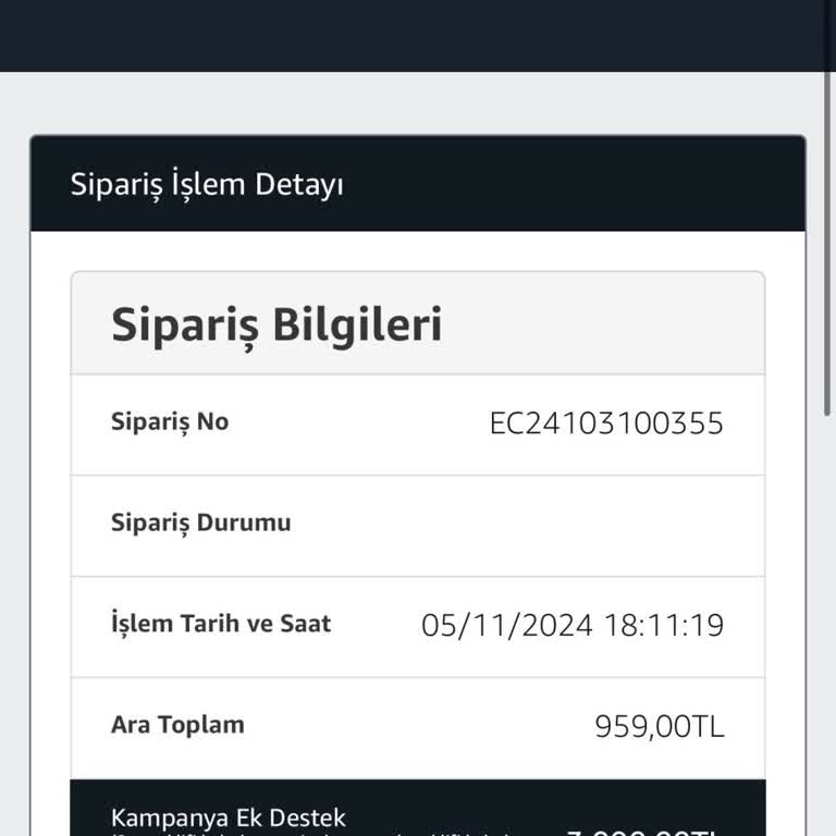 Amazon Ve EasyCep İşbirliğinde Ödeme Sorunu