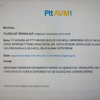 Yanlış Ürün Ve İade Sürecinde Ciddiyetsizlik