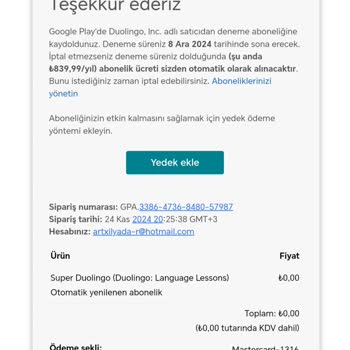 Yanlış Abonelik Ücreti Ve İptal Sorunu