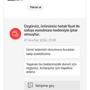 Hepsiburada'dan İptal Edilen Sipariş Mağduriyeti