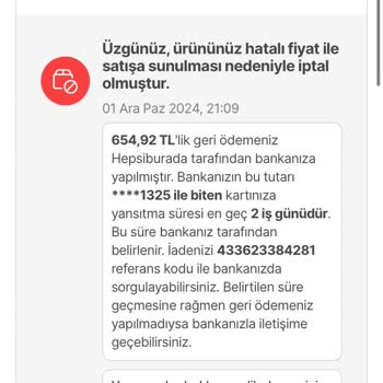 Hepsiburada'dan İptal Edilen Sipariş Mağduriyeti