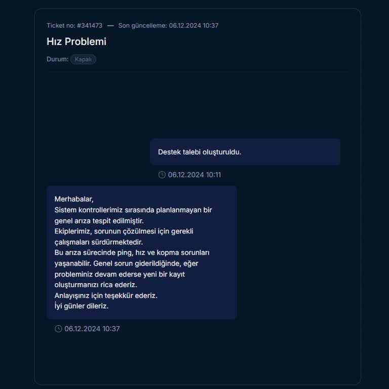 Comnet İnternet Bağlantı Sorunları Ve Yetersiz Müşteri Hizmetleri