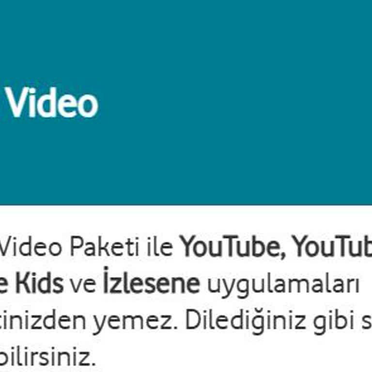 Vodafone'un Yanıltıcı Sınırsız İnternet Paketi