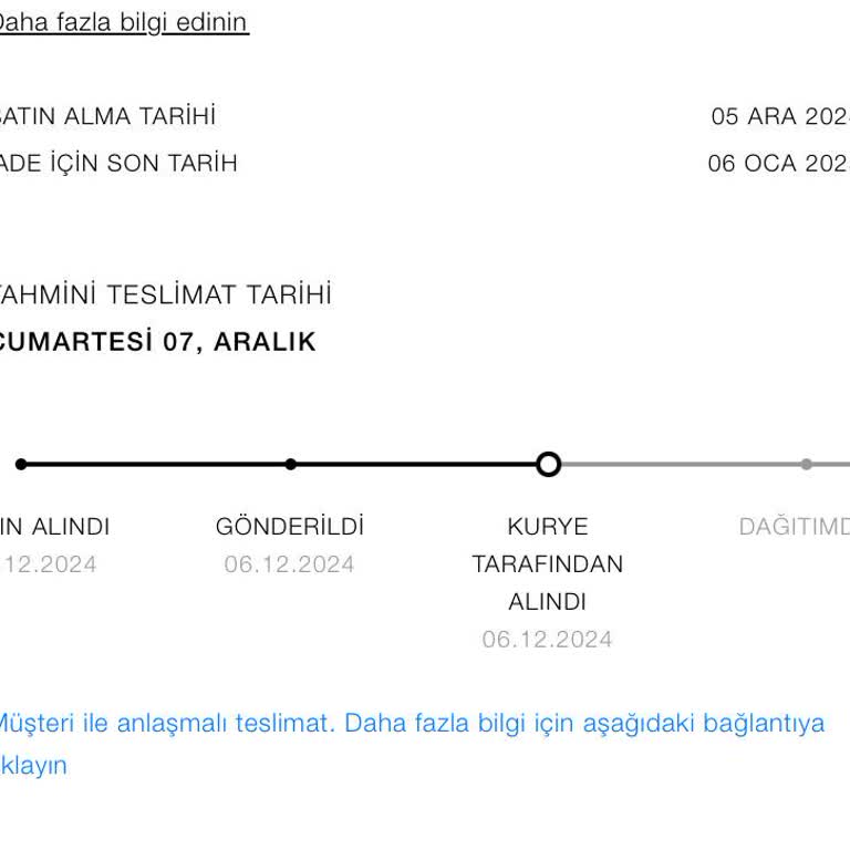 Zara Online Sipariş Teslimat Sorunu