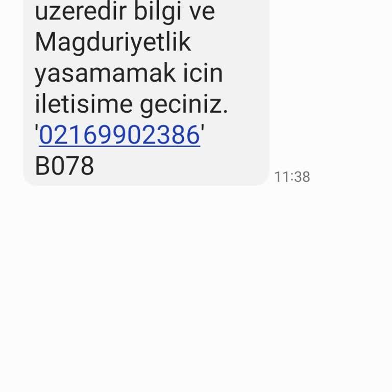 Tarafıma Gelen Yanıltıcı Mesaj!