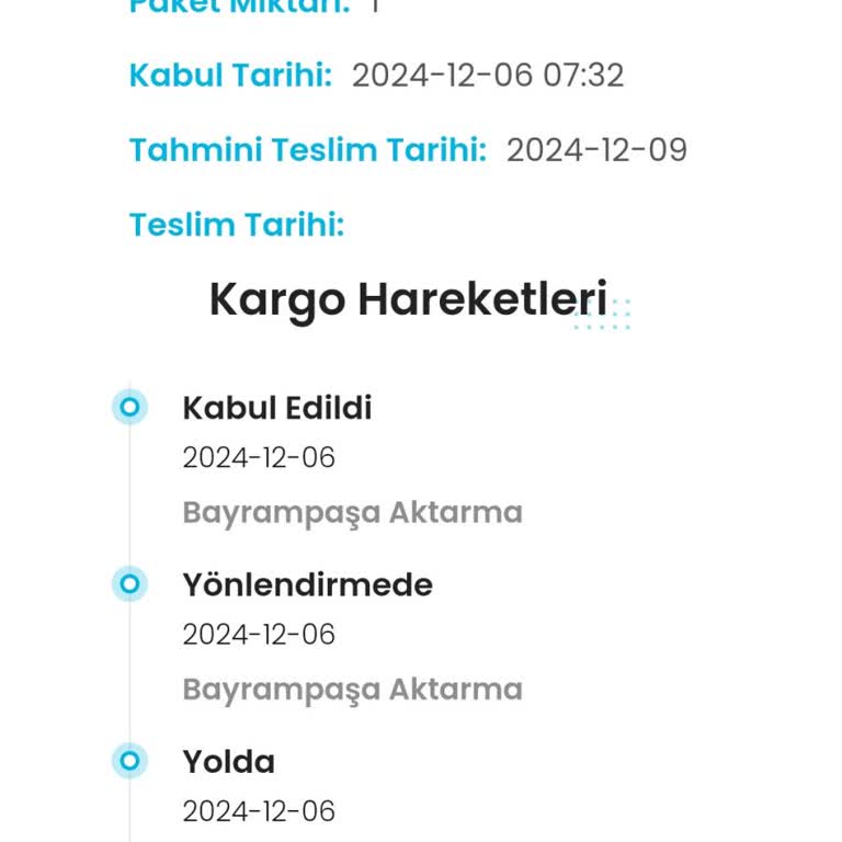 Kargoist İle İletişim Sorunları Ve Teslimat Gecikmesi