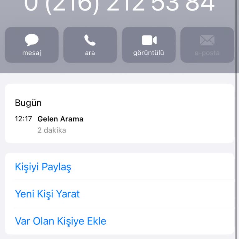 Yanıtsız Arama Ve Şüpheli Durum