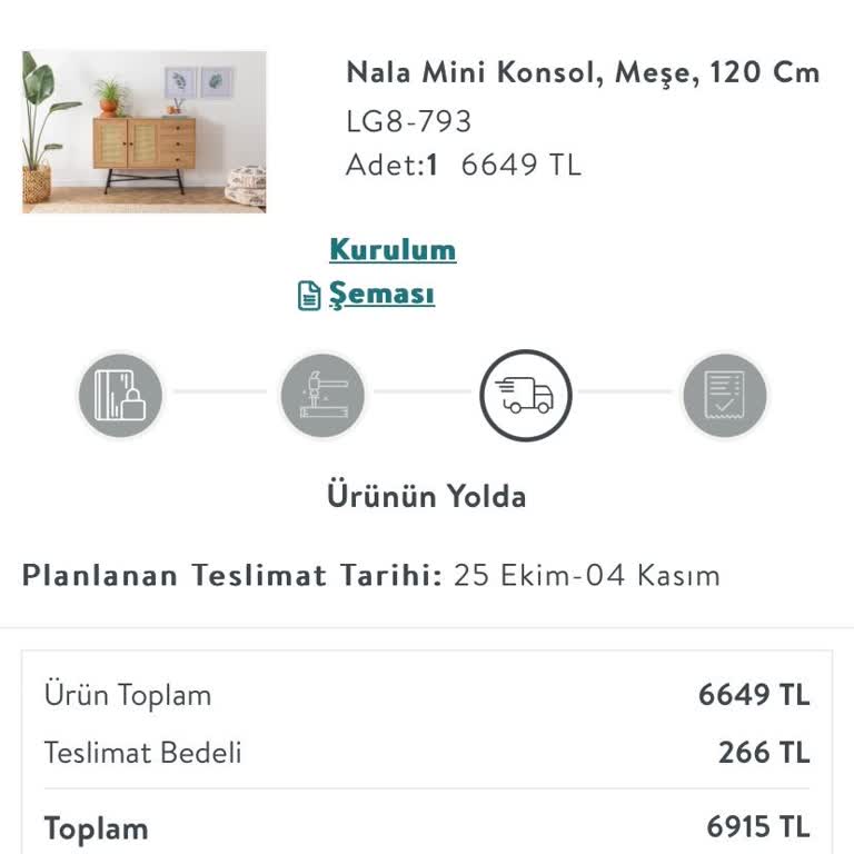 Bir Buçuk Aylık Teslimat Gecikmesi Ve İletişim Sorunu