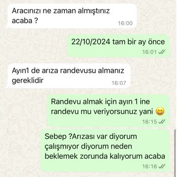 Sıfır Motorun Sürekli Marş Problemi Ve Servis Randevu Sorunu