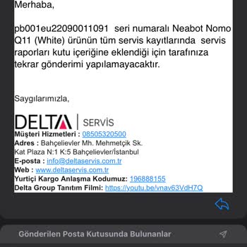 Neabot Q11 Robot Süpürge İle Sürekli Sorun Ve Mağduriyet