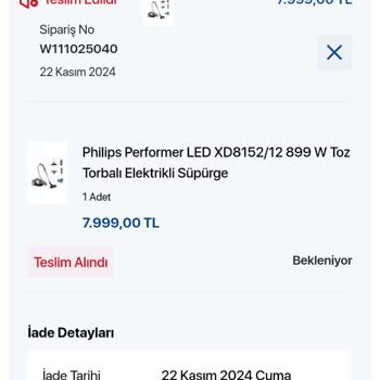 Bozuk Süpürge Başlığı Ve İade Sürecinde Yaşanan Sorunlar