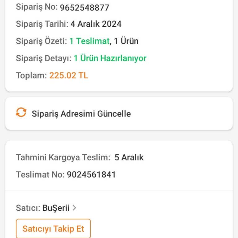 Trendyol Siparişim Kargoya Verilmiyor Ve İletişim Kurulamıyor