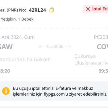 Pegasus İade Politikası Ve Müşteri Hizmetleri Sorunu