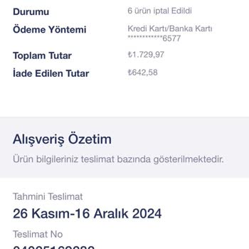 Kampanya Döneminde Eksik İade Ve İletişim Sorunu