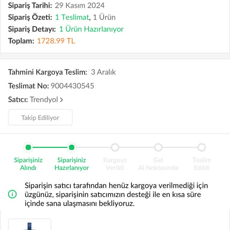 Teslim Edilmeyen Xiaomi Bluetooth Hoparlör Siparişi