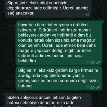 Kargo Hatası Ve Yetersiz Müşteri Hizmetleri