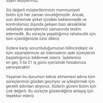 Sipariş İptali Ve Geciken Para İadesi Sorunu