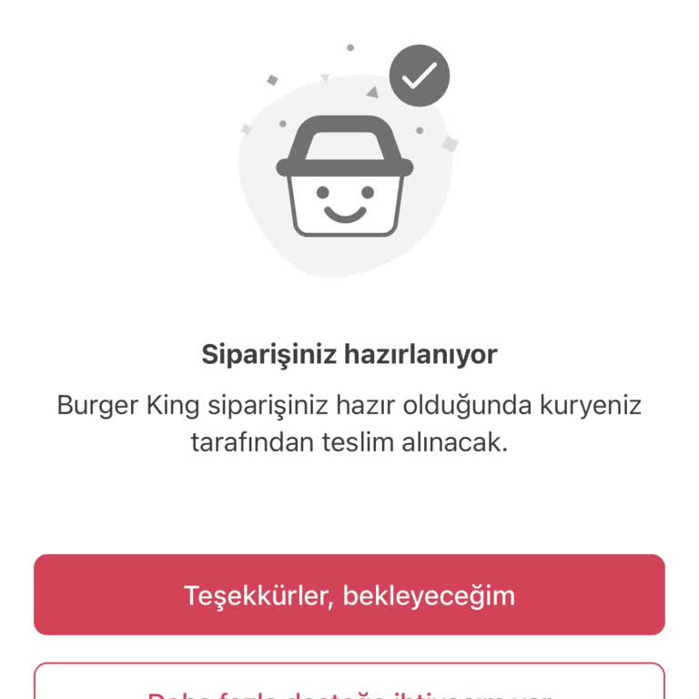 Geciken Siparişle Aç Kaldım